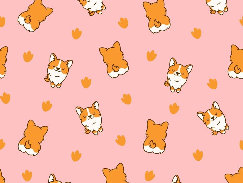 Corgi-piirroshahmo esimerkkinä ääripiirteisten eläinkuvien käytöstä markkinoinnissa.